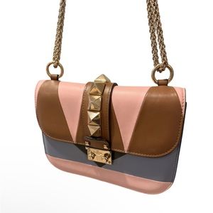 Valentino Leather Medium Rockstud Crossbody bag